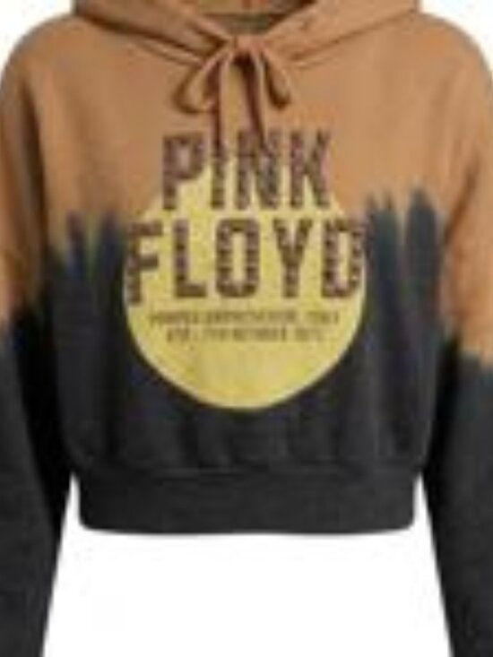Primitive Tops - Retro Pink Floyd Cropped Band Hoodie